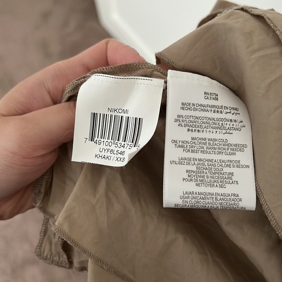 BCBG khaki cotton dress - Picture 8 of 8